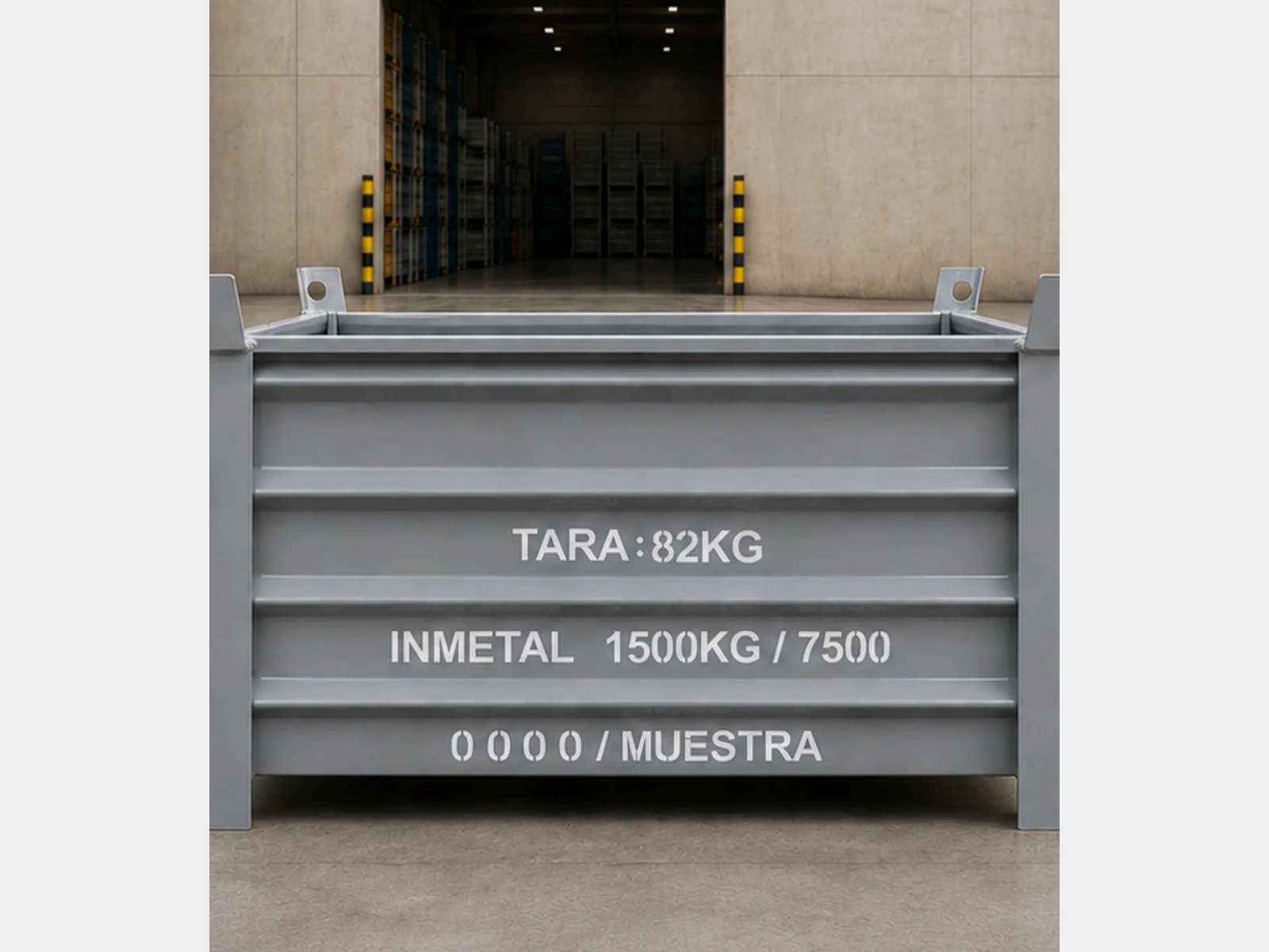 Contenedor Metálico Industrial Personalizado – Modelo 02