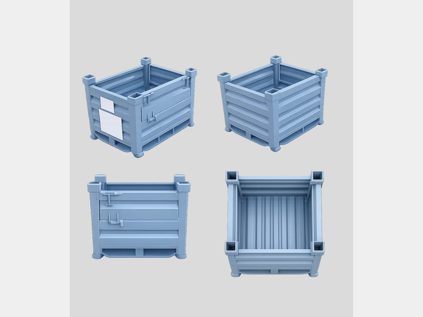 Contenedor Metálico Industrial Personalizado – Modelo 03